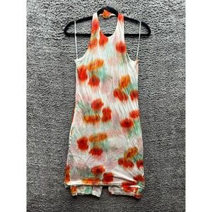 Kenzo Halter Neck Sleeveless Cotton Floral Printed 2-in-1 Jumpsuit Womens Size M